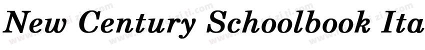 New Century Schoolbook Italic字体转换